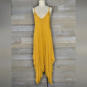 Emerald Collection Mustard Deep V-Neck Adjustable Straps One Size Harem …